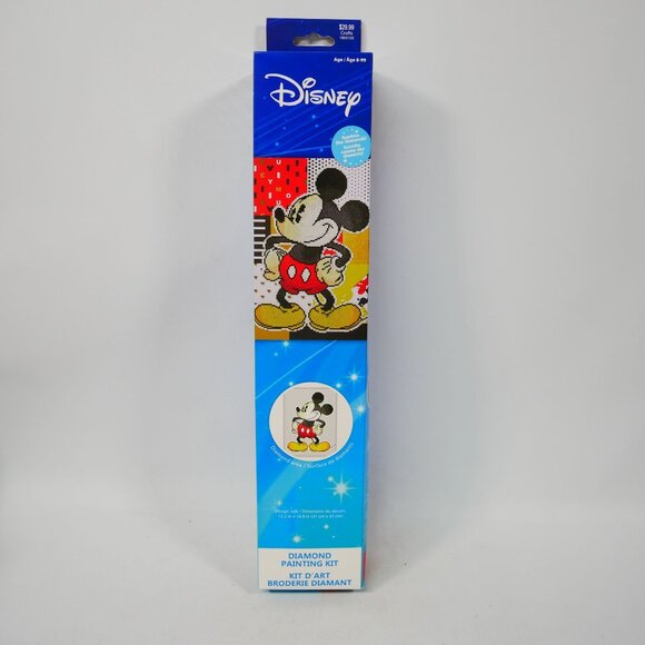 Disney Other - Disney Retro Mickey Mouse Diamond Painting Kit For Adults & Kids NIB